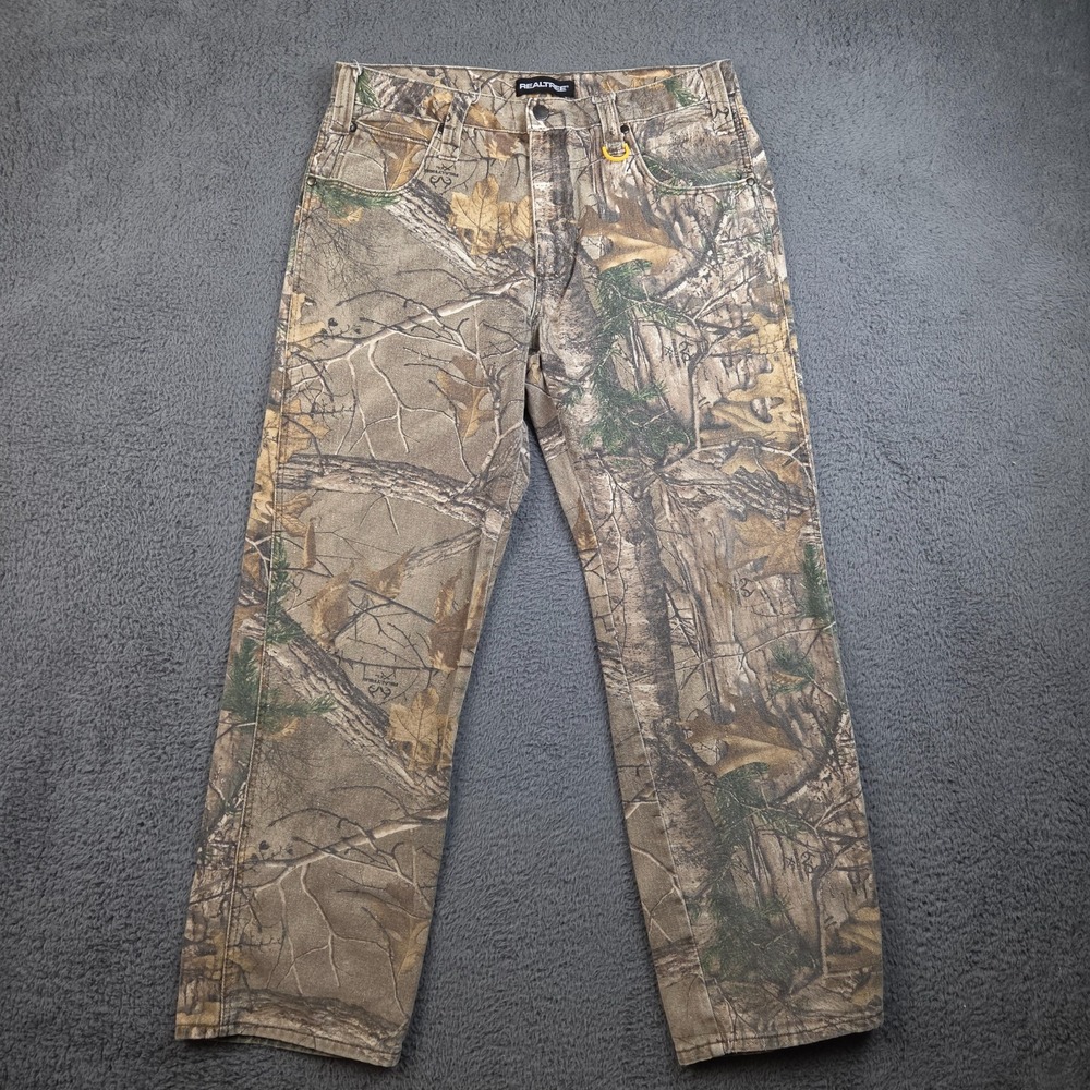 Realtree Xtra Camo Pants Men's 34x32 Brown Green Hunting Outdoors
